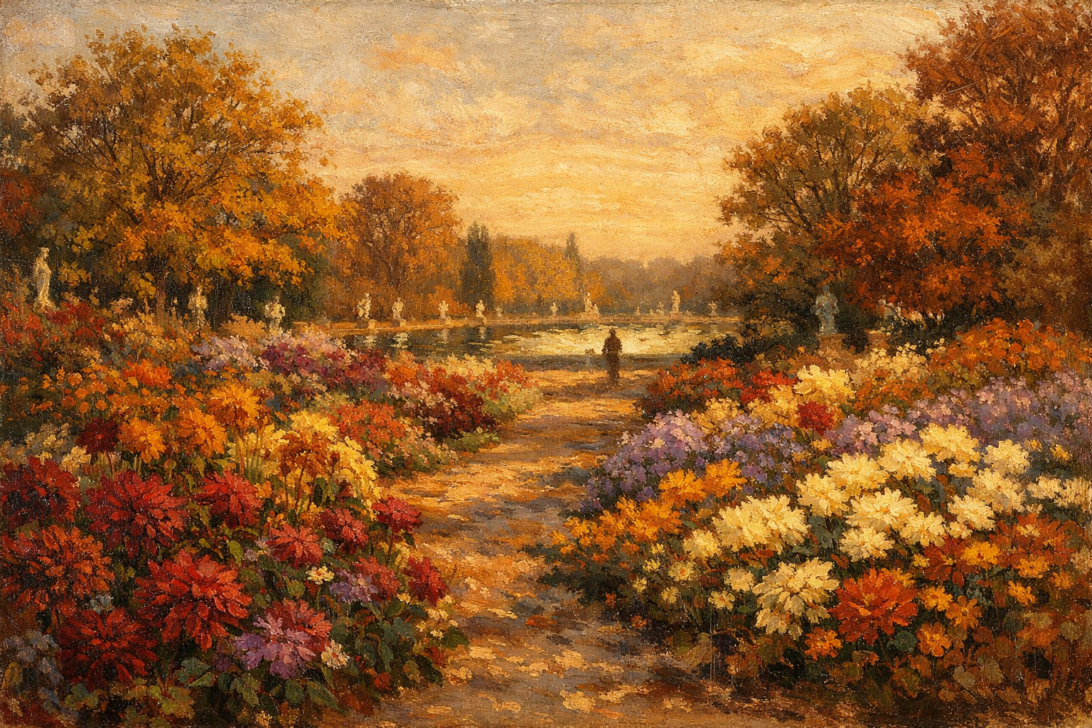 秋の花、ヴェルサイユ庭園