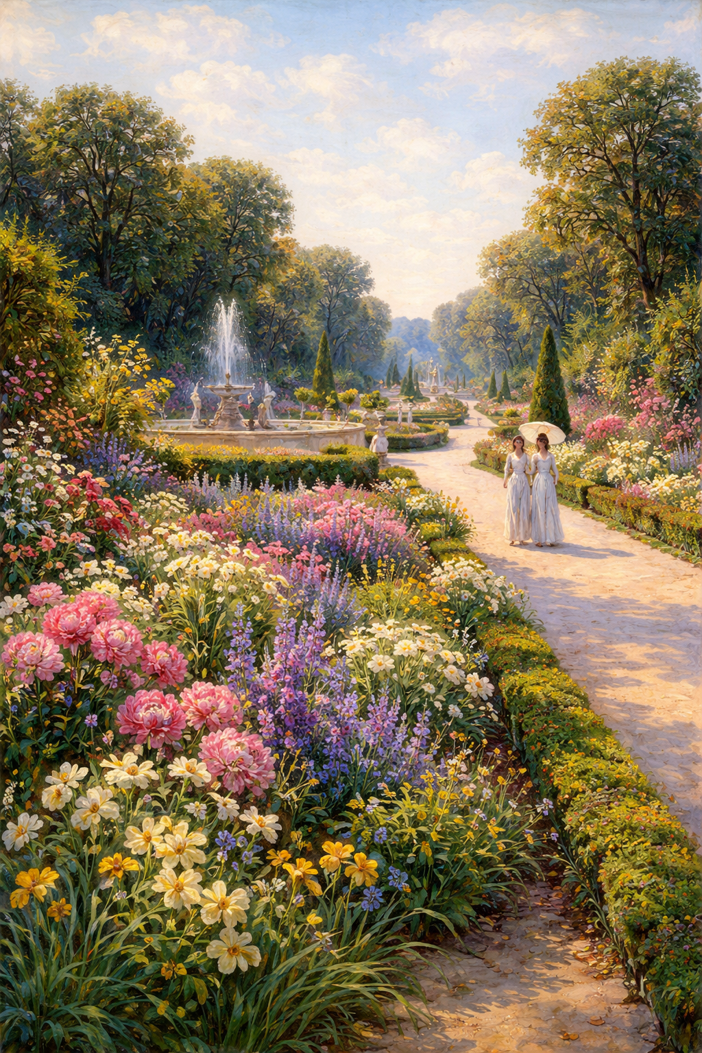 ジヴェルニーの庭、6月の花