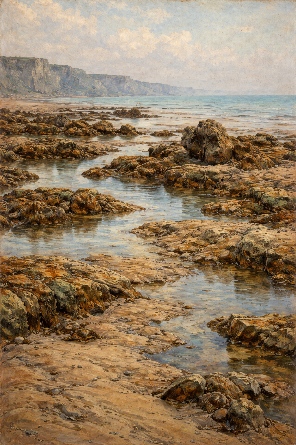 ディエップ、干潮時の岩