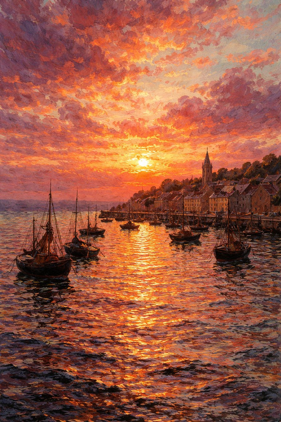 ポール・アン・ベッサン、夕焼け