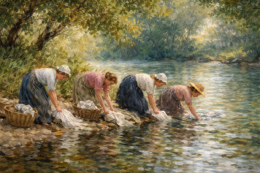 オンフルールの洗濯女たち