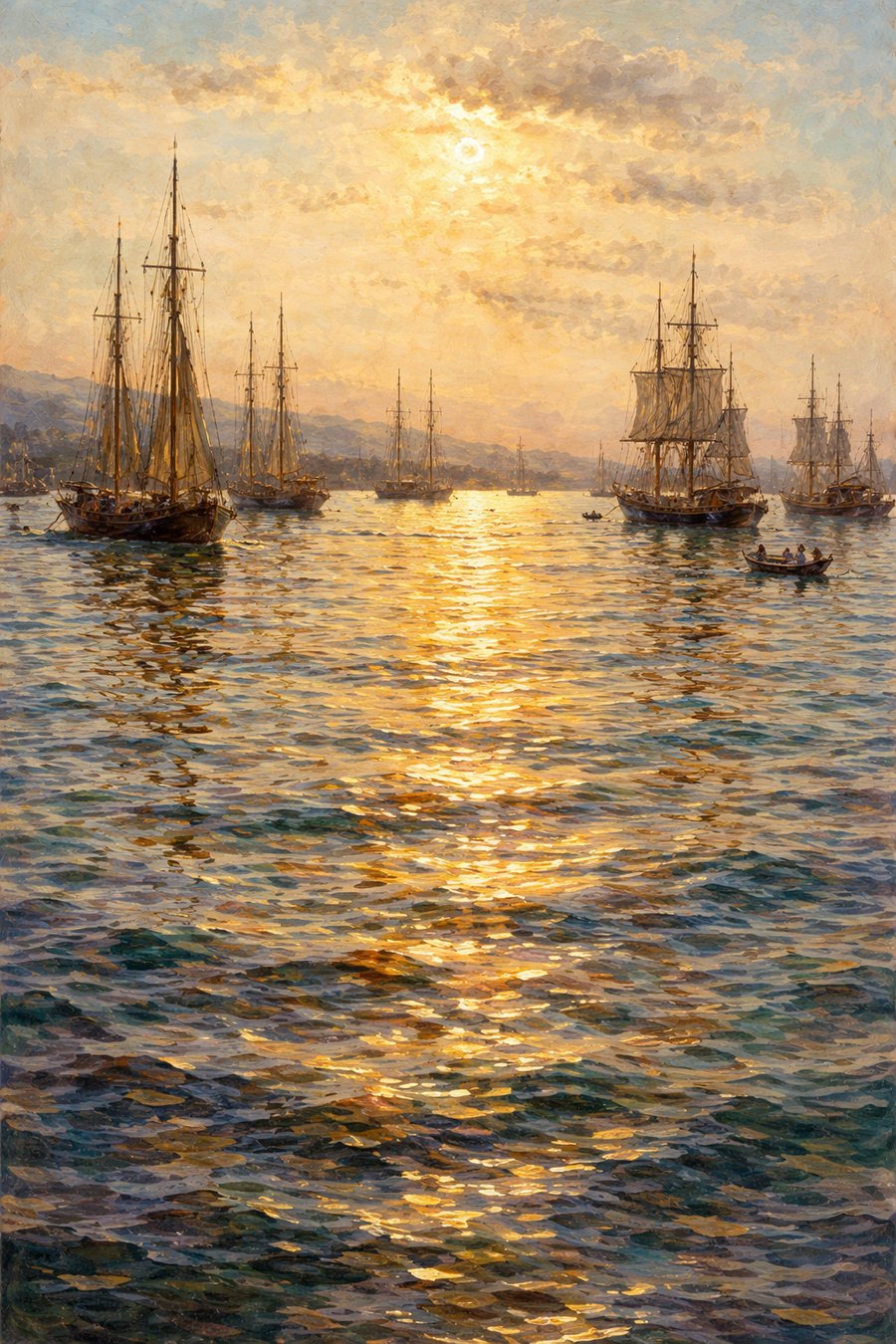 夕暮れの映像、トゥーロン港