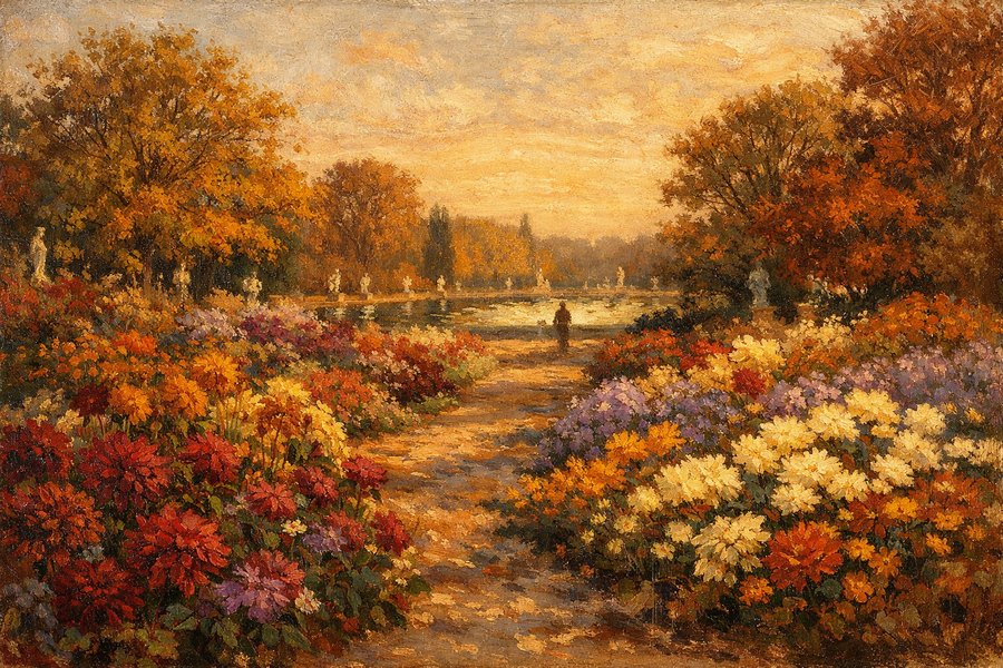 秋の花、ヴェルサイユ庭園