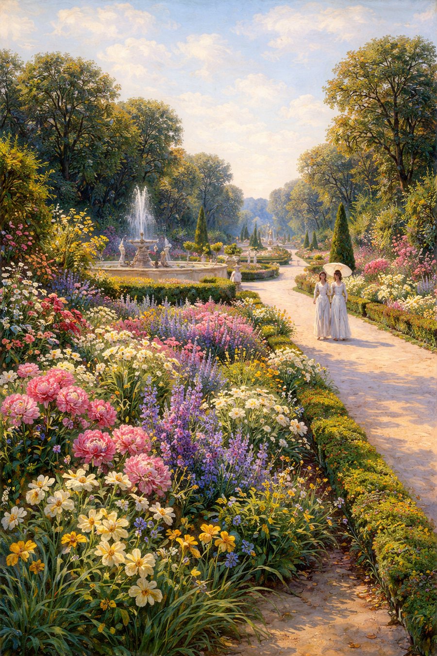 ジヴェルニーの庭、6月の花