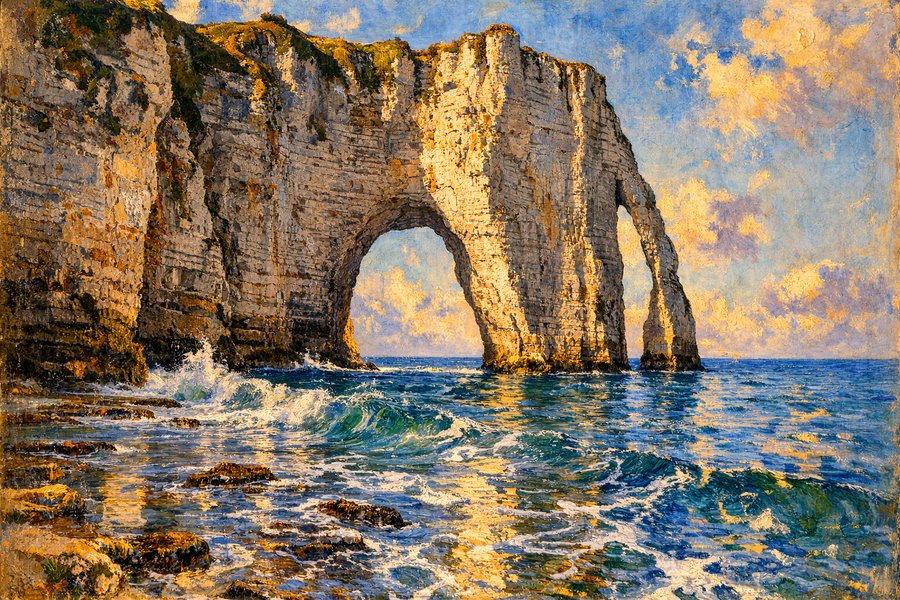 エトルタの満潮